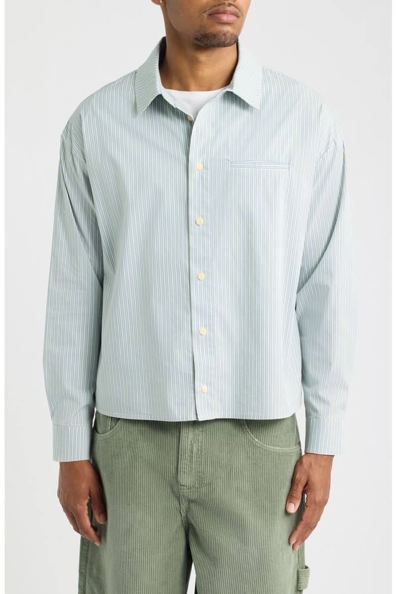 Stripe Button-Up Shirt, Alternate, color, STRIPE