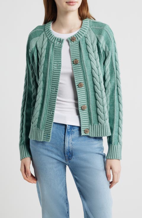Cable Cotton Cardigan