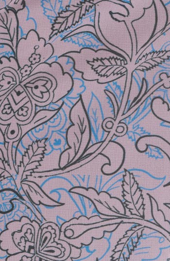 Suddenly Fine Floral Print Cutout Lace Trim Nightgown