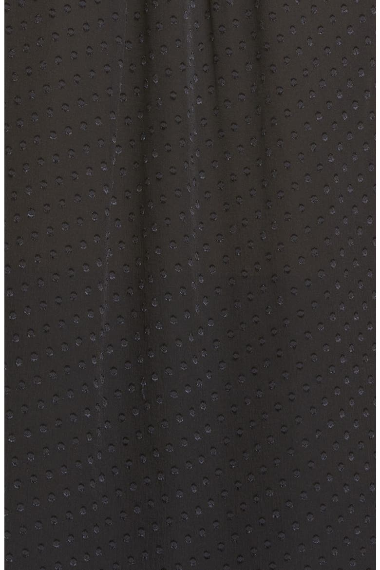 Clip Dot Sleeveless Silk Blend Blouse, Alternate, color, BLACK
