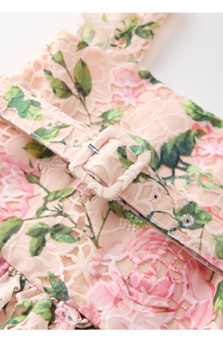 Marlo Kids Leonora Embroidered Mini Dress, Alternate, color, Floral