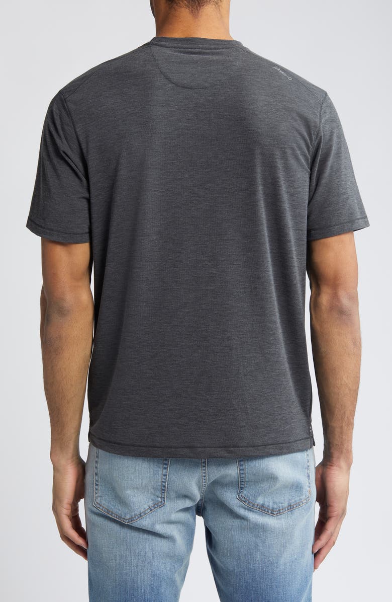 johnnie-O Course Performance T-Shirt, Alternate, color, Heather Black