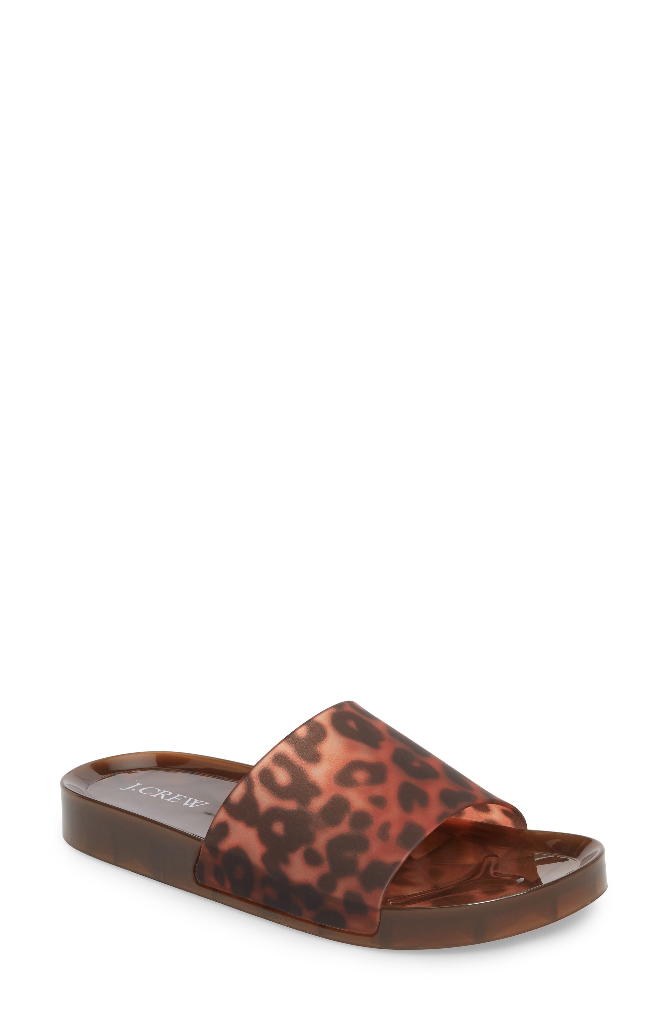 J.Crew J. Crew Tortoise Slide Sandal, Main, color, 