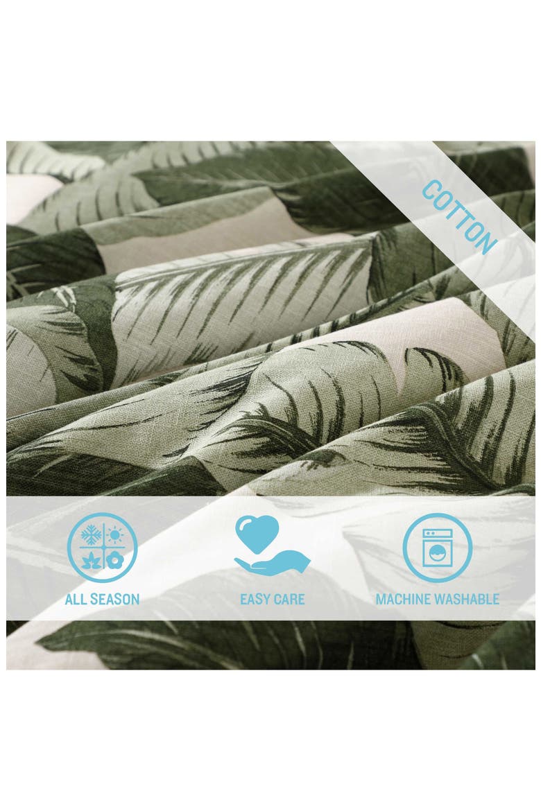 Vintage Palms Comforter Set, Alternate, color, JUNGLE GREEN