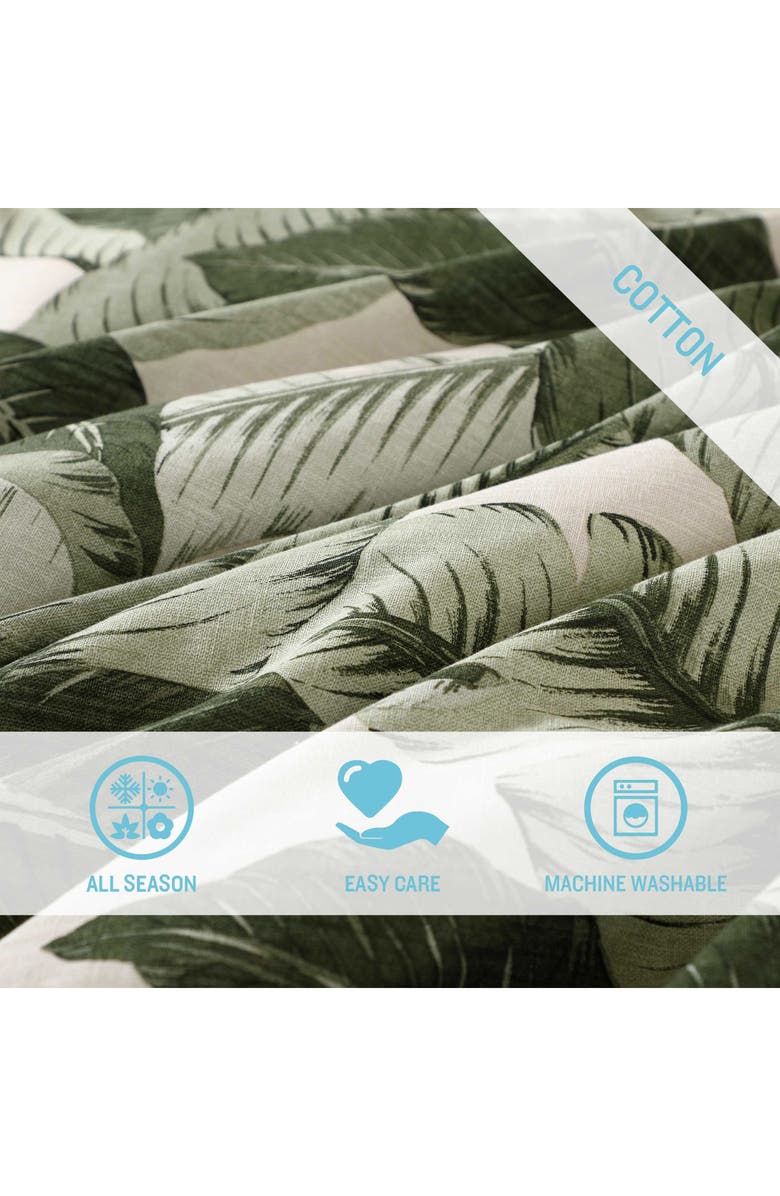 Tommy Bahama Vintage Palms Comforter Set, Alternate, color, Jungle Green