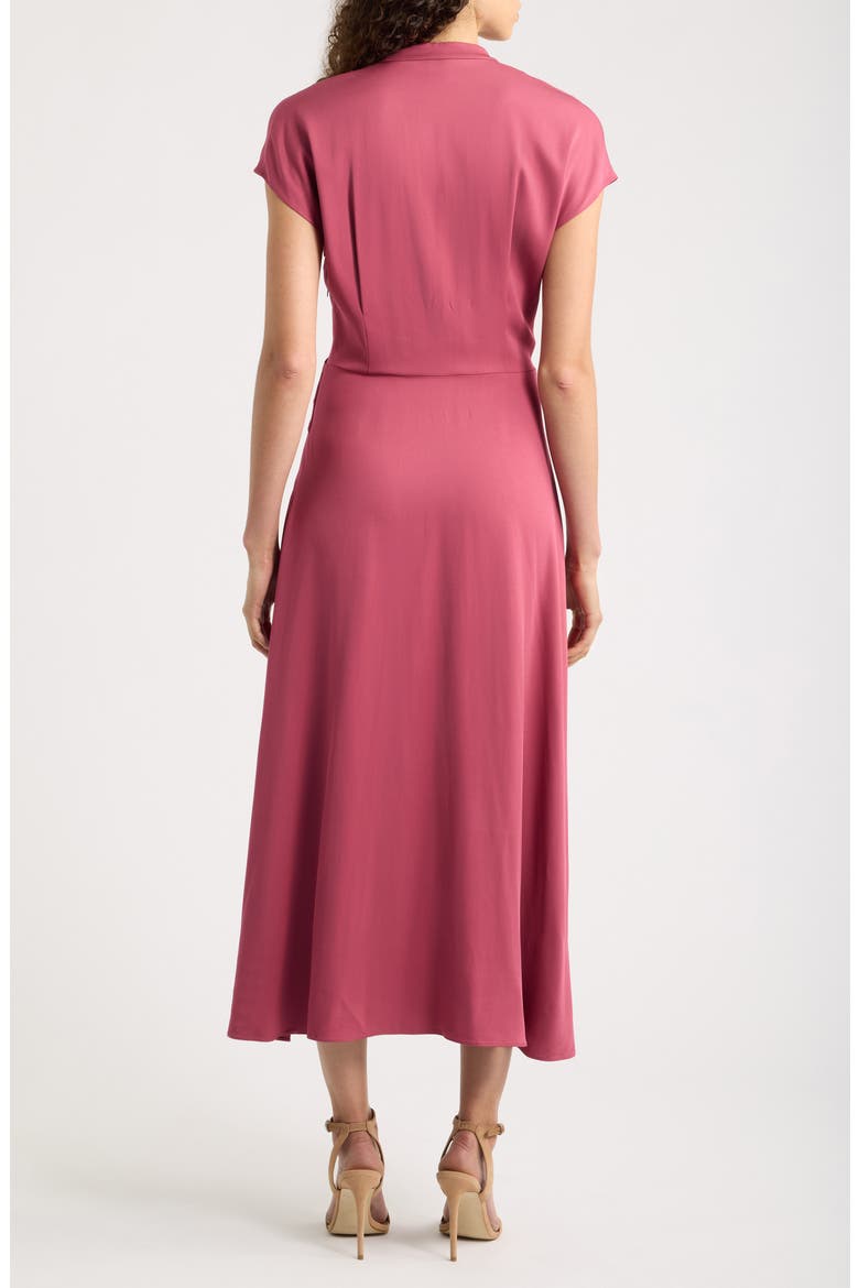 Dareza V-Neck Midi Dress, Alternate, color, DRY ROSE