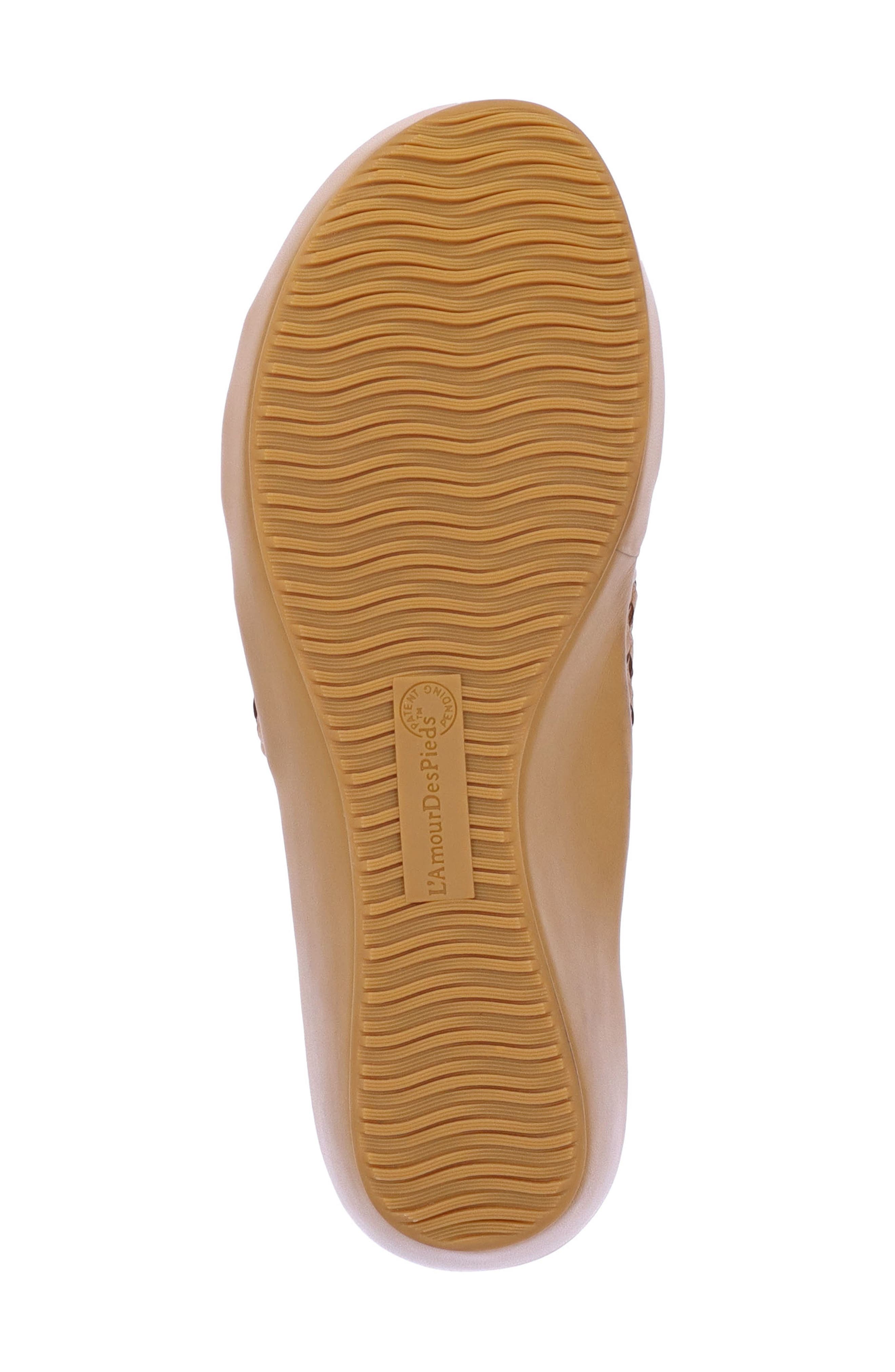 L'Amour des Pieds Cusaro Platform Wedge Slide Sandal, Alternate, color, Lioness