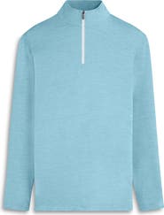 Bugatchi Quarter Zip Performance Pullover