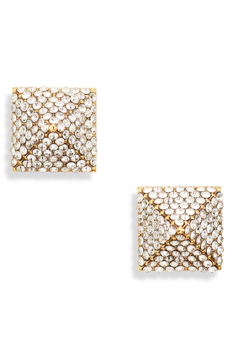 Valentino Garavani Rockstud Crystal Earrings, Main, color, 
