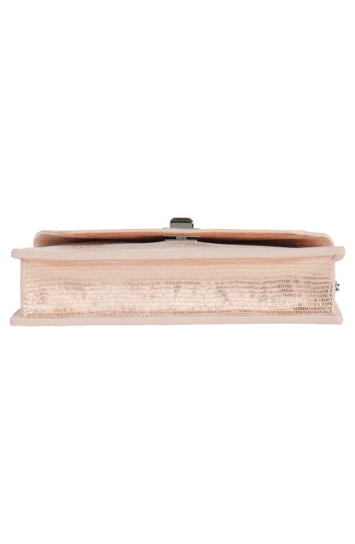 AKRIS AKRIS ANOUK LIZARD EMBOSSED WALLET ON A CHAIN