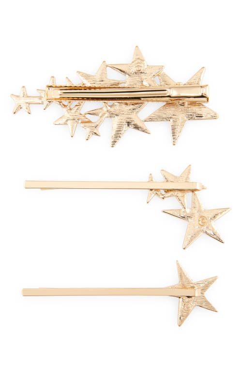 Ettika Starry Nights Assorted 3-pack Hairpin Set In Gold