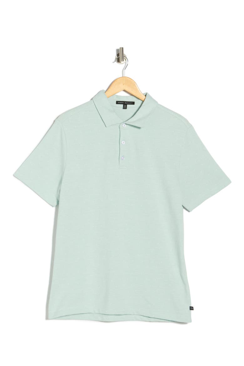 Alvaro Cotton Blend Knit Polo, Alternate, color, DUSTY TEAL