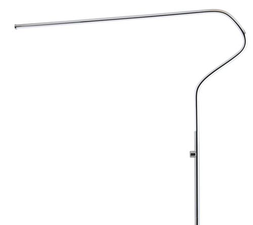 Jonathan Y Julian 65.25" Integrated Led Metal Floor Lamp In Chrome