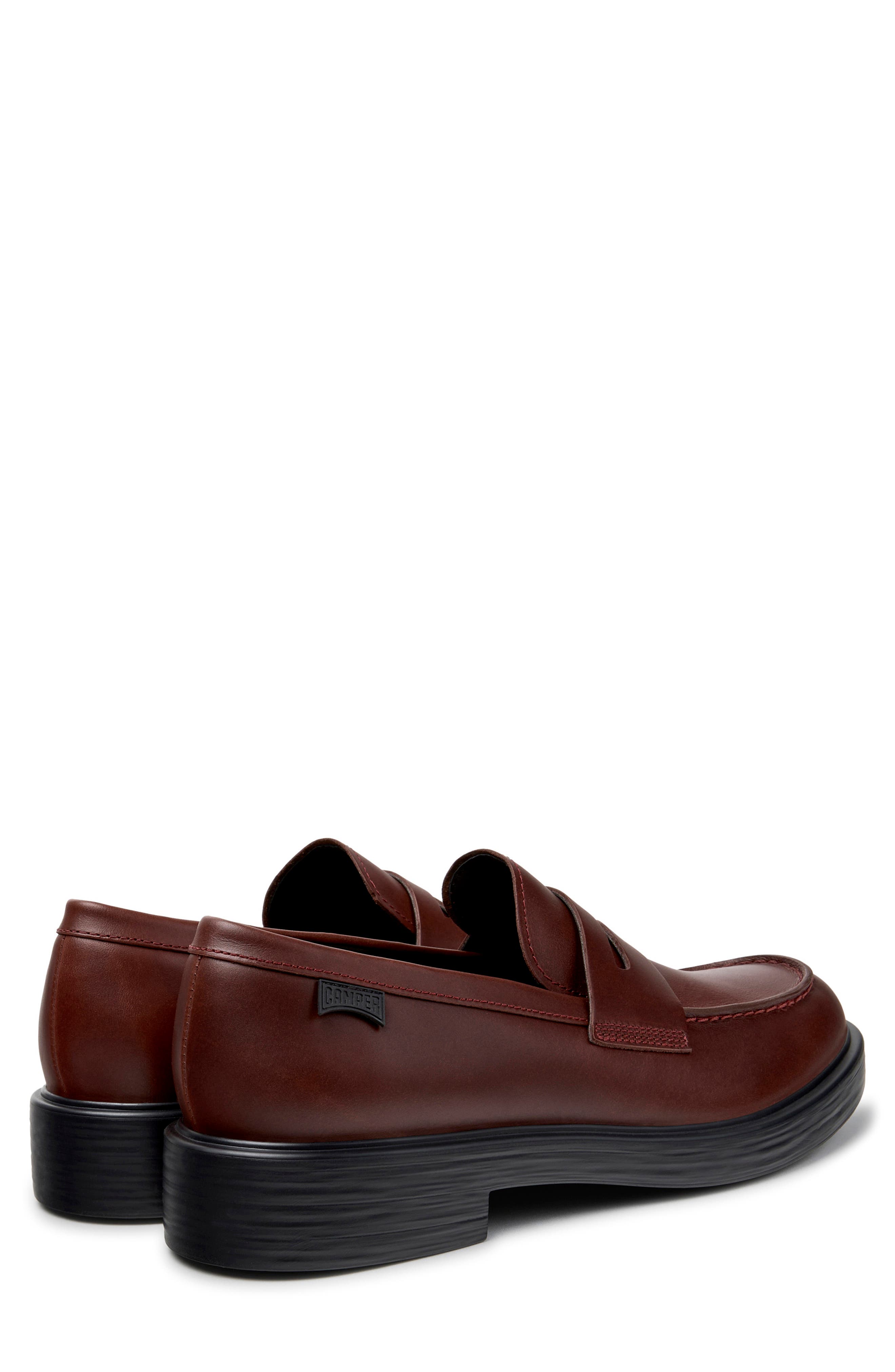 Dean Leather Penny Loafer, Alternate, color, BURGUNDY