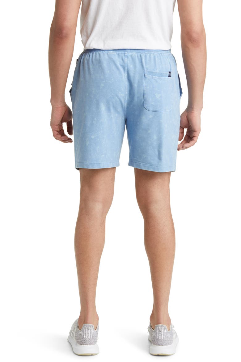 Acid Wash Fleece Shorts, Alternate, color, LIGHT BLUE