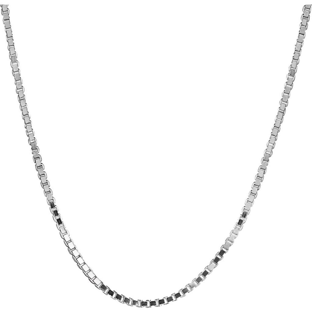 Donatello Gian Sterling Silver Thick Box Necklace