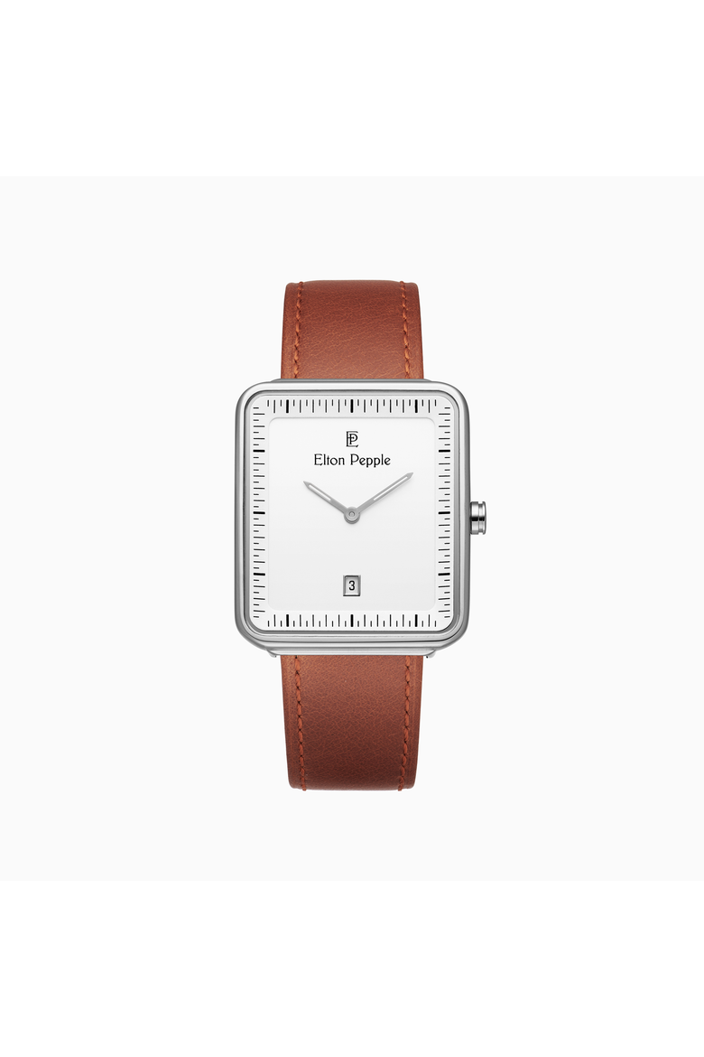 Men's Modern St. Rivers - Edgewater, 38mm, Main, color, Brown/Silver