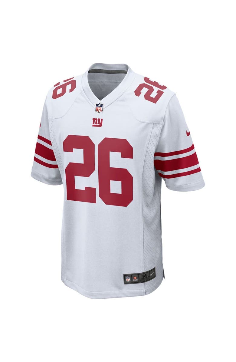 Nike Men's Nike Saquon Barkley White New York Giants Game Jersey, Alternate, color, 