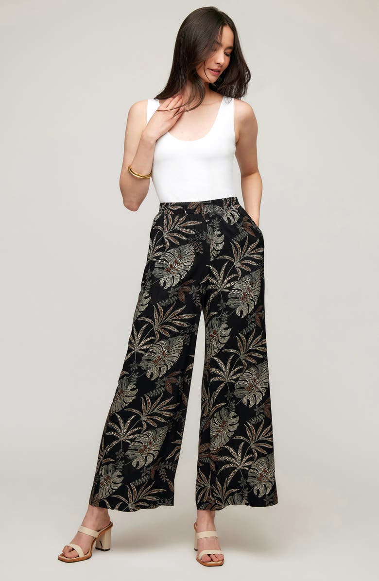 Karen Kane High Waist Wide Leg Pants, Alternate, color, Print