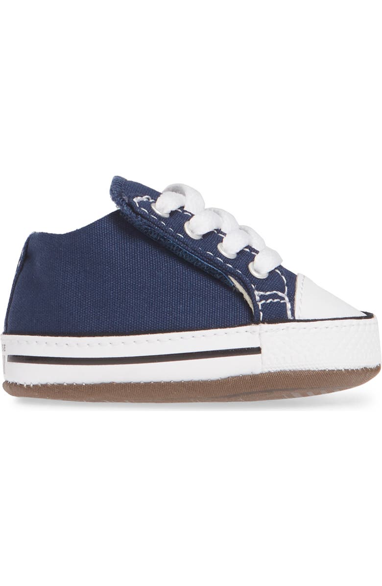 Converse Chuck Taylor<sup>®</sup> All Star<sup>®</sup> Cribster Canvas Crib Shoe, Alternate, color, Navy/Natural Ivory/White