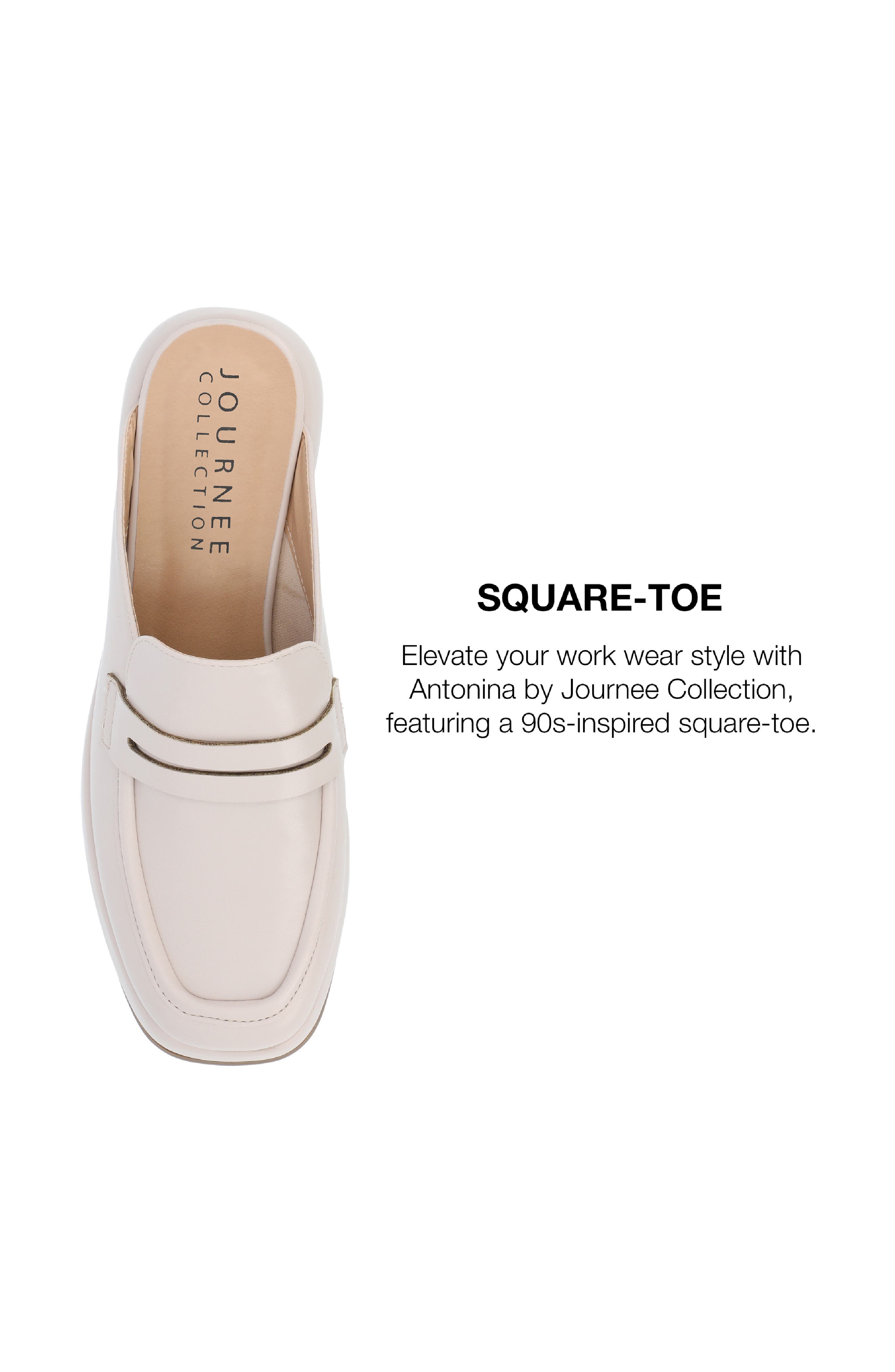 Antonia Loafer Mule, Alternate, color, BONE