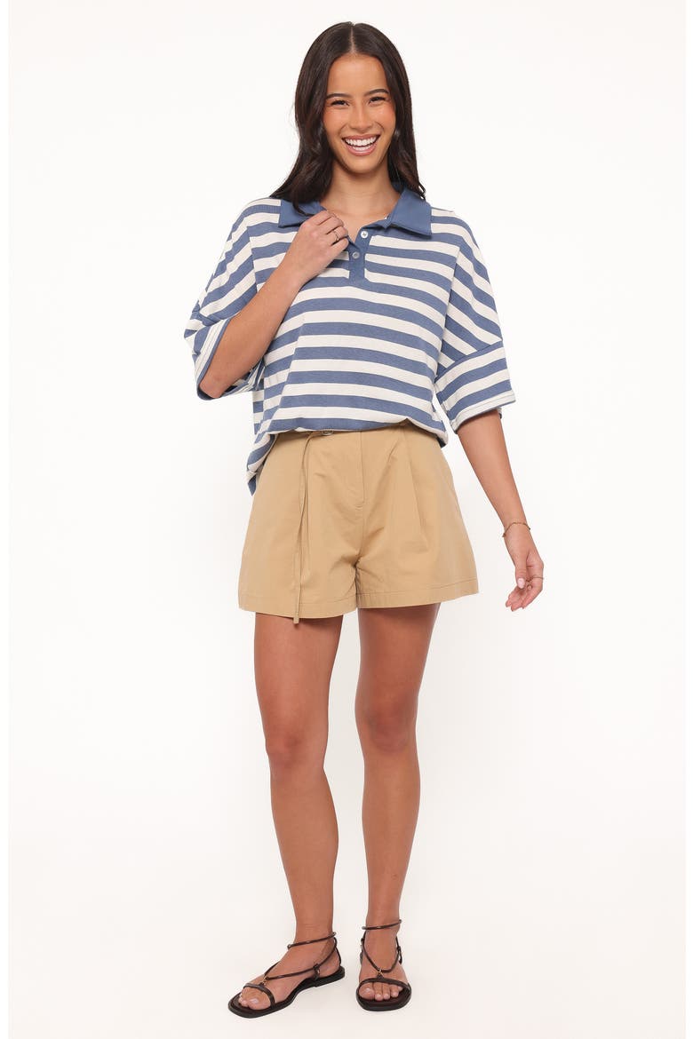 Sophia Stripe Rugby Shirt, Alternate, color, BLUE/ WHITE STRIPE