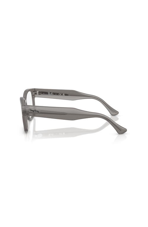 Ray Ban Ray-ban 53mm Square Optical Glasses In Gray