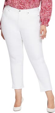 NYDJ Sheri Ankle Fray Hem Slim Jeans