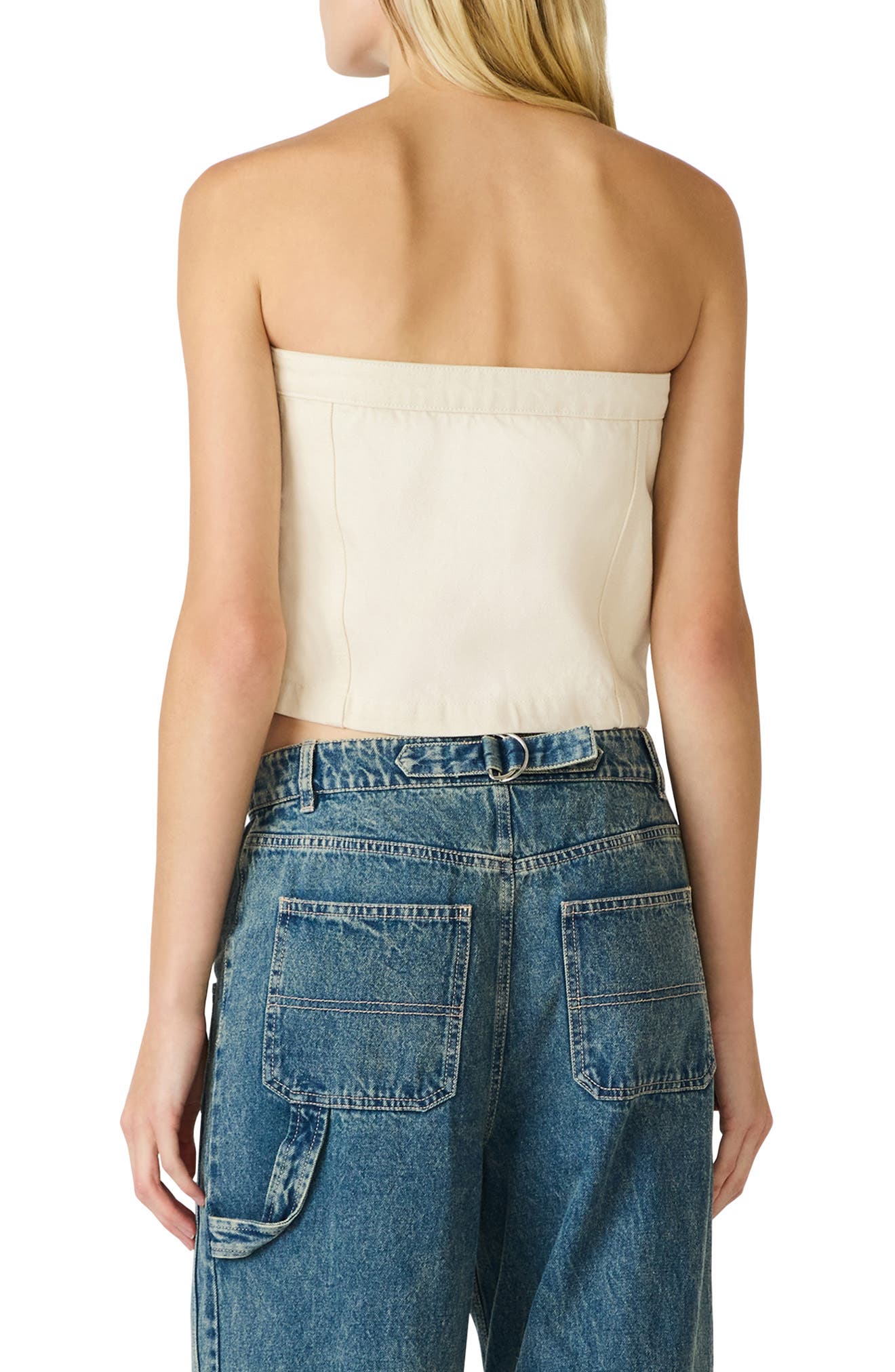 Rietta Strapless Denim Top - image 2