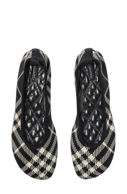 Burberry Baby Check Knit Ballerina Flat