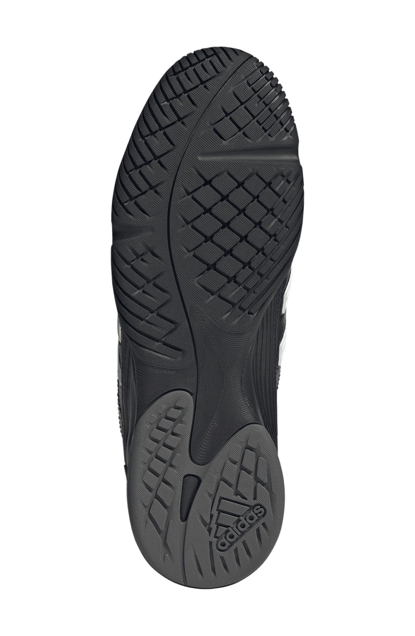 adidas Gender Inclusive Predator Sala Soccer Sneaker, Alternate, color, Black/Zero Metallic/Lucid Red