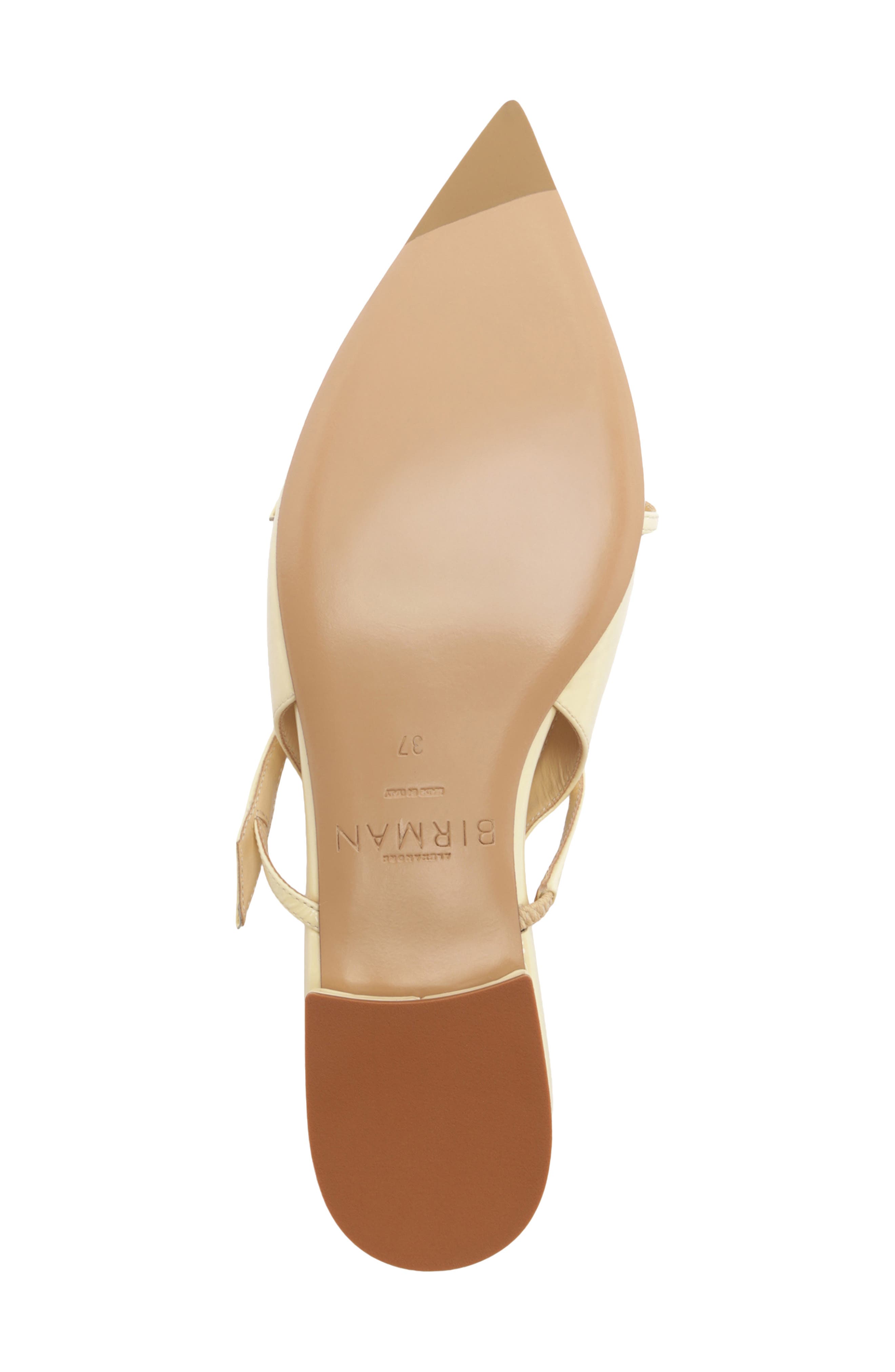 Alexandre Birman Tita Pointed Toe Slingback Flat, Alternate, color, Creamy