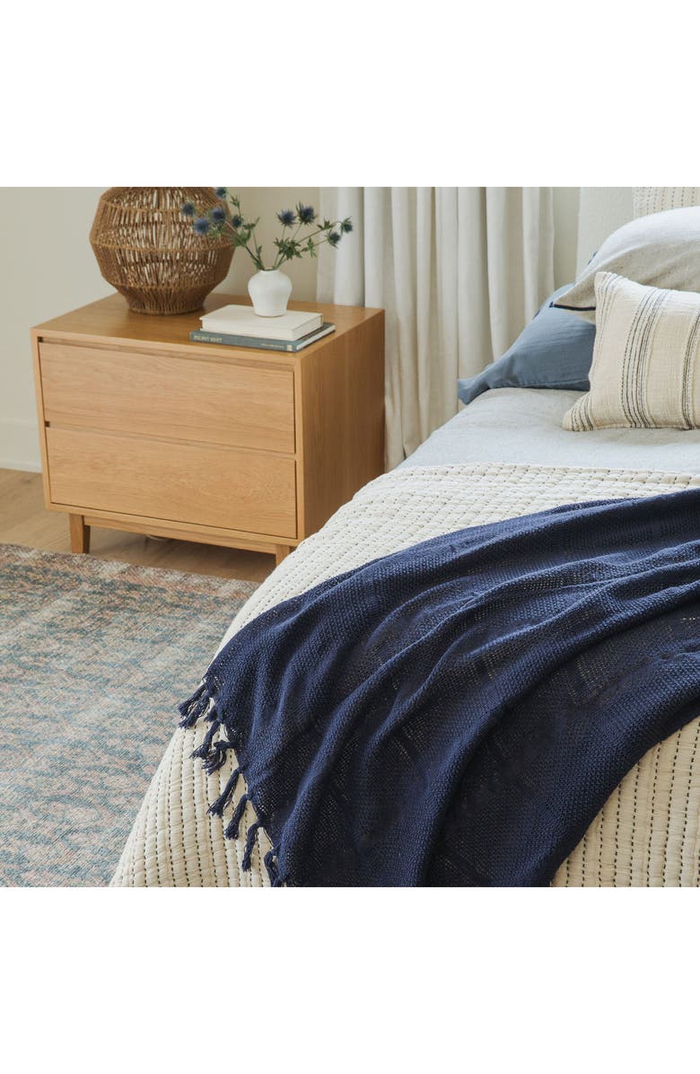 Crane Air Deep Current Knit Throw Blanket, Alternate, color, Deep Current