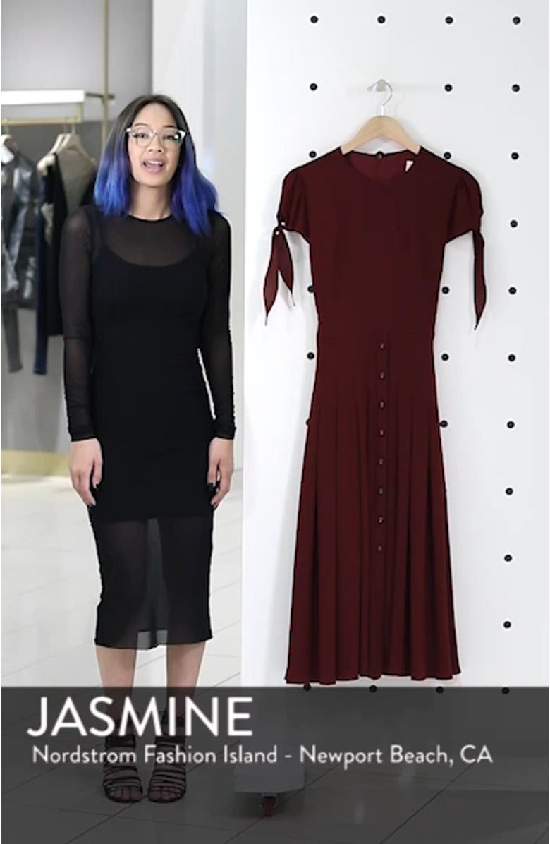 Bette Pleated Midi Dress, sales video thumbnail