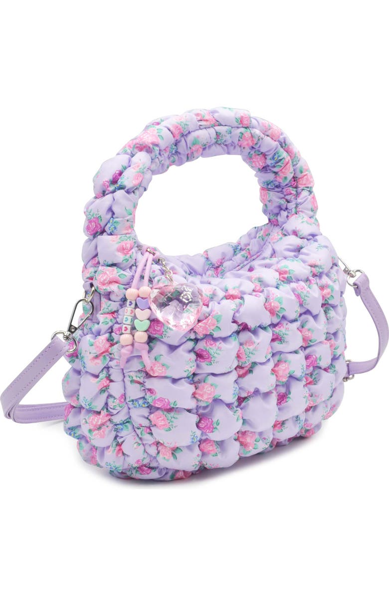 OMG Accessories Kids' Scrunch Floral Crossbody Bag, Alternate, color,