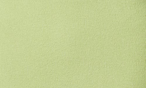 Nia Thin Ribbed Halter Slipdress In Green