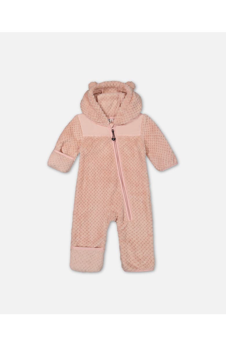 Deux par Deux Baby Girl's Baby One Piece Plush Pink, Main, color,
