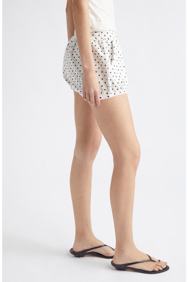 Tommy Polka Dot Shorts, Alternate, color, IVORY BLACK POLKA DOT