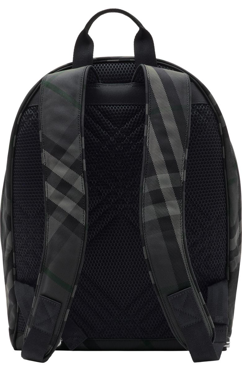 Burberry Grid Backpack, Alternate, color, Charcoal Grey
