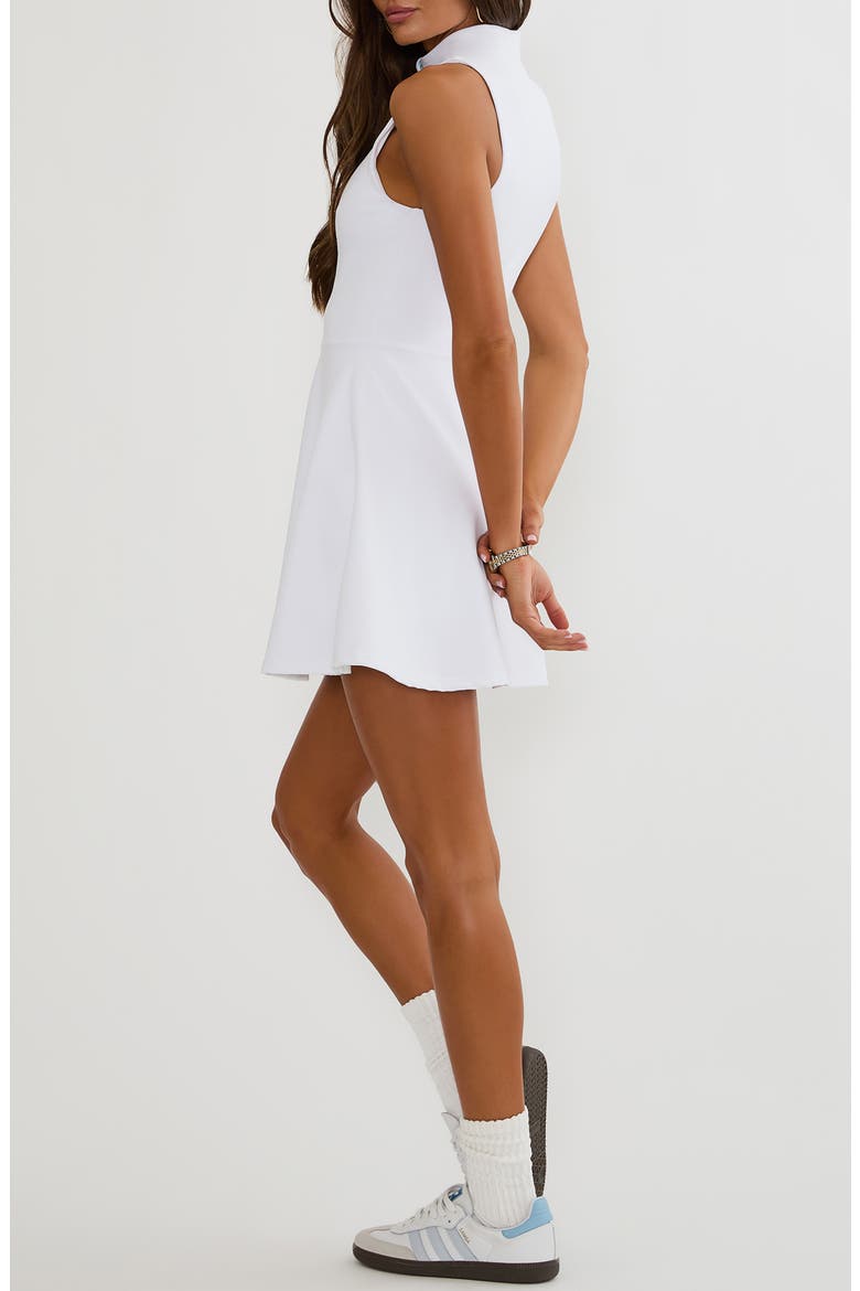 Fawn Half Zip Active Dress, Alternate, color, MISTY MORNING WHITE