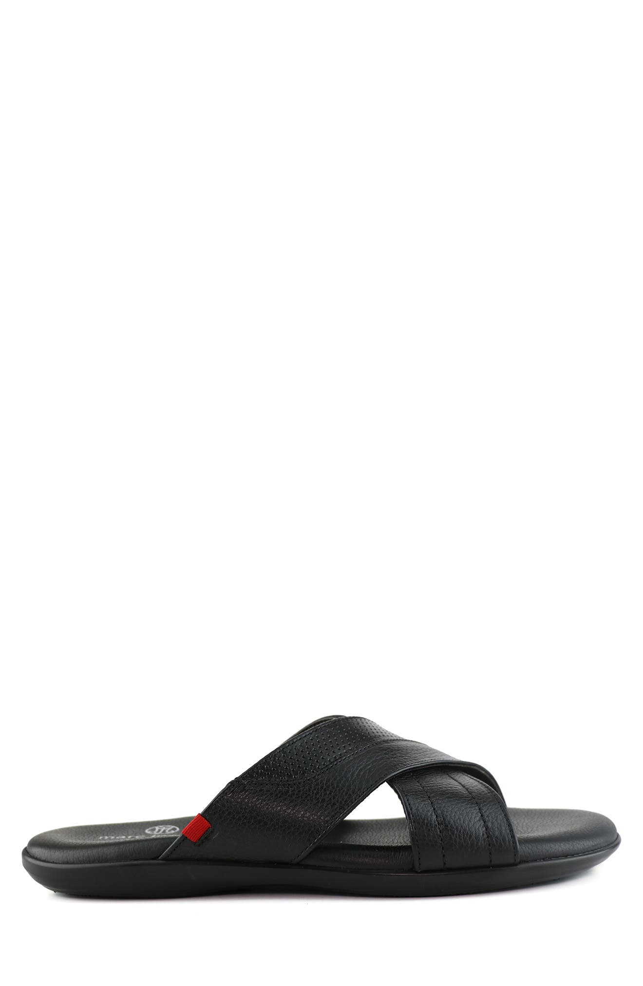 Marc Joseph New York Boone Ave Slide Sandal, Alternate, color, Black Grainy