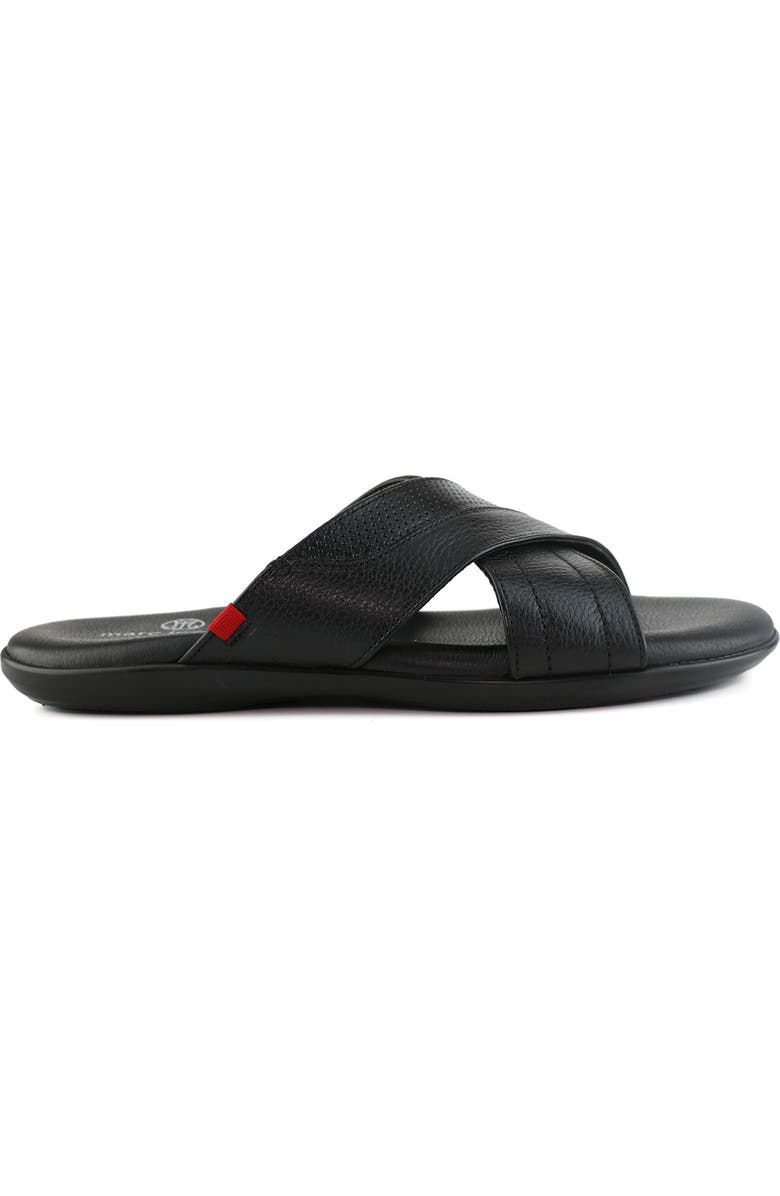 Marc Joseph New York Boone Ave Slide Sandal, Alternate, color, Black Grainy