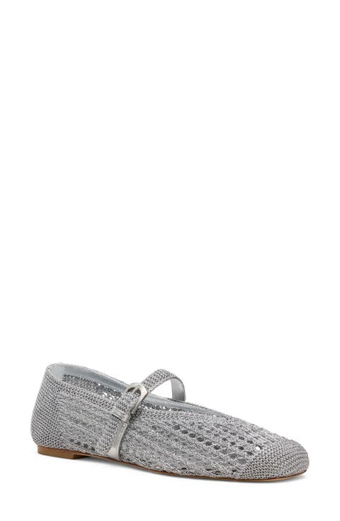 Leora Metallic Mary Jane Flat