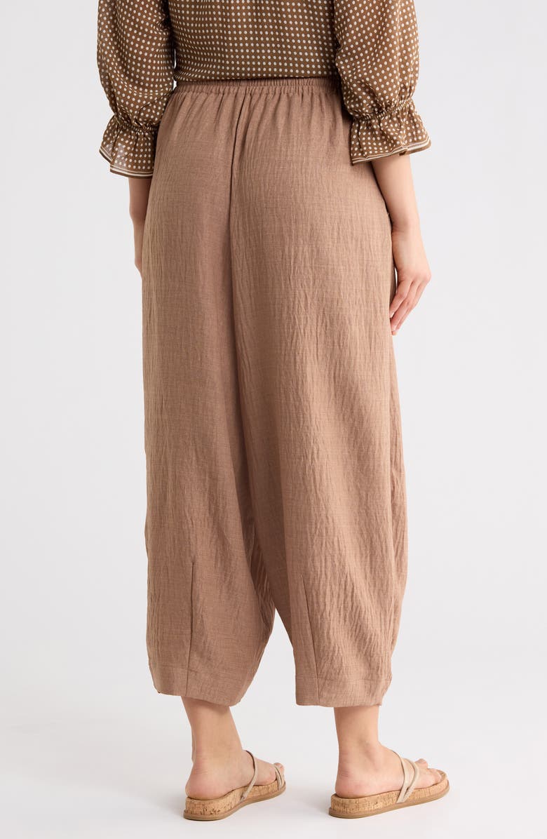 MAX STUDIO Drawstring Lantern Pants, Alternate, color, Heather Mushroom