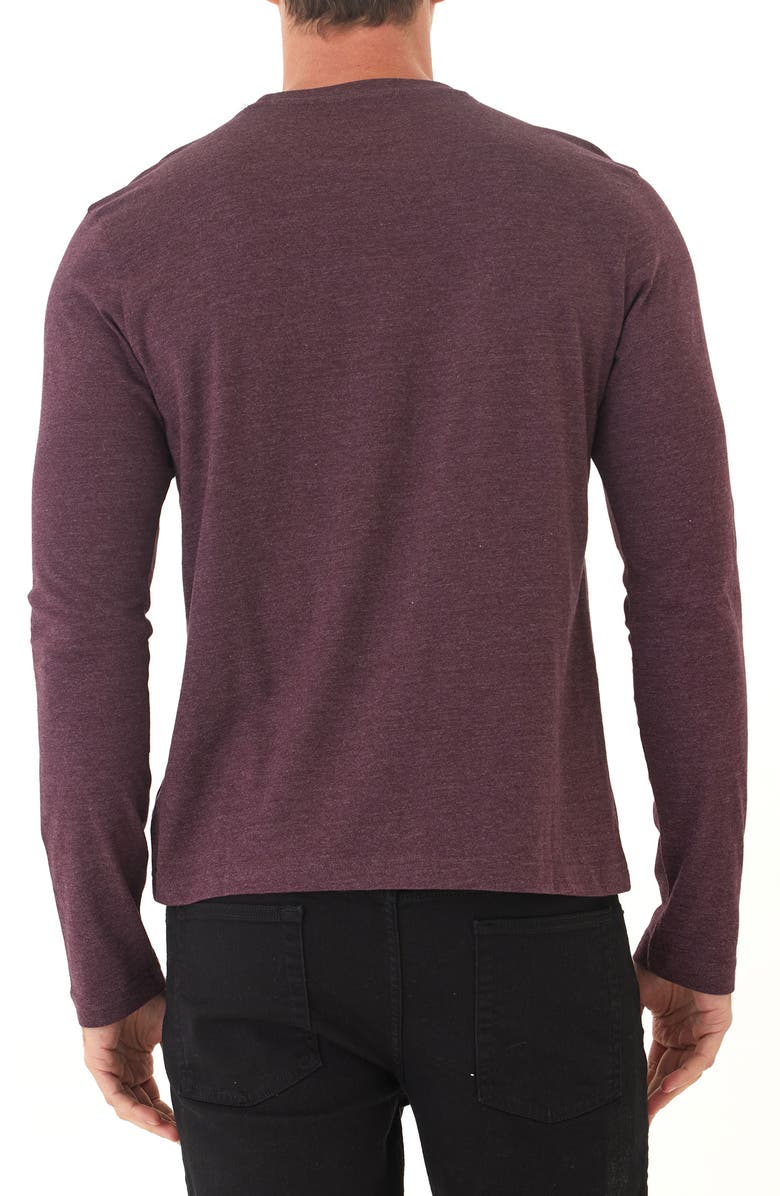 Threads 4 Thought Round Horizon Soft Wash Cotton Blend Graphic Long Sleeve T-Shirt, Alternate, color, Ultra Maroon