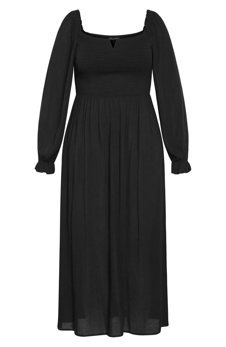 City Chic Addyson Long Sleeve Maxi Dress, Alternate, color,