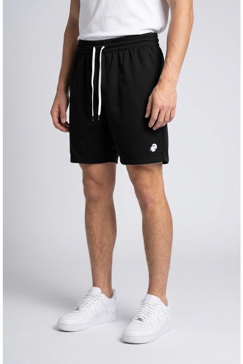 Mens Ghost Midweight Court Short, Alternate, color, Black