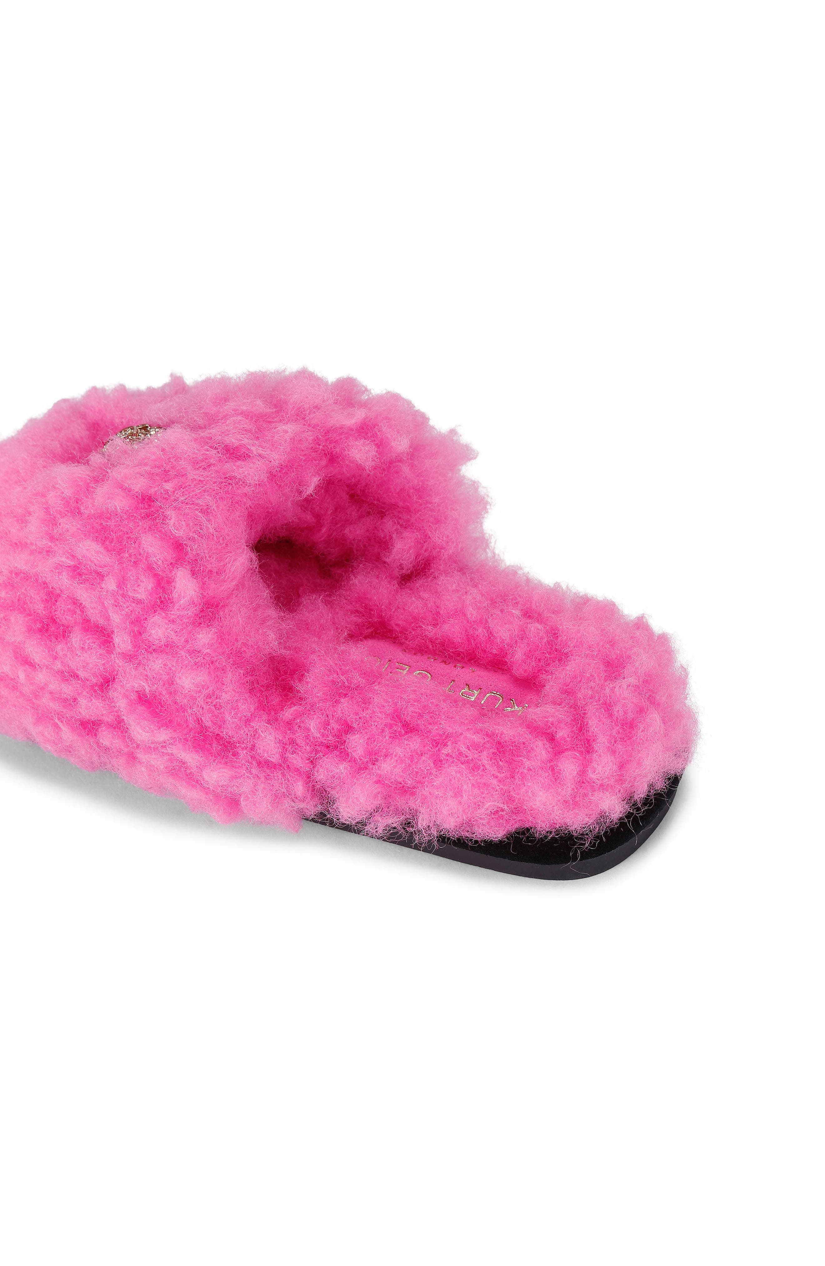 Kurt Geiger London Kensington Faux Shearling Scuff Slipper, Alternate, color, 