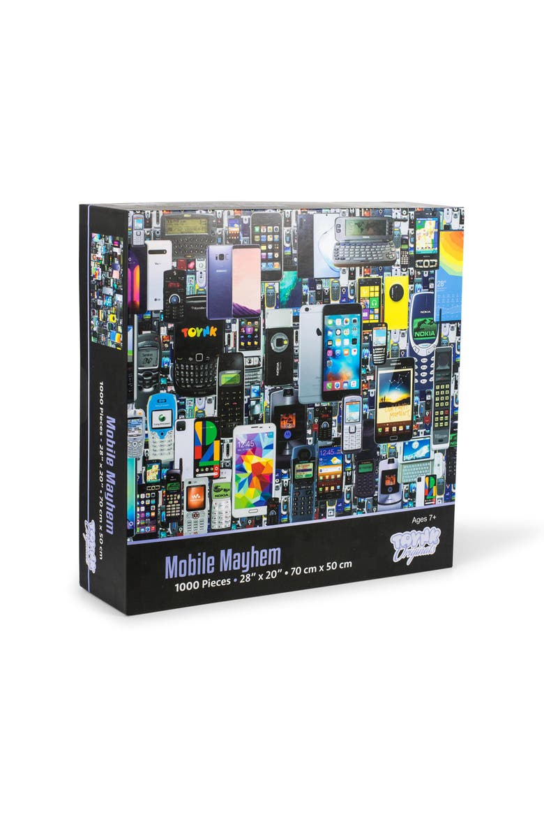 Mobile Mayhem Cell Phone Collage Puzzle | 1000 Piece Jigsaw Puzzle, Main, color, Multi-Color