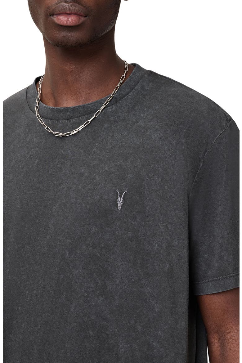 Saka T-Shirt, Alternate, color, WASHED BLACK